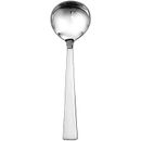 Sant'Andrea Satin Fulcrum by 1880 Hospitality T812MSLF 5 3/4" 18/10 Stainless Steel Extra Heavy Weight Sauce Ladle - 12/Case