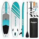 Panana Inflatable Stand Up Paddle Board Ultra-Light 10' x 30" x 6" with Premium SUP Board Accessories Kit Adjustable Paddle Hand Anti-Slip EVA Deck for Adults Youth