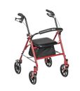 4 Wheel Rollator Walker With Seat, 7.5" Wheels,  300 Pound Weight Capacity