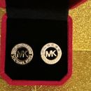 Michael Kors coin earrings with stones