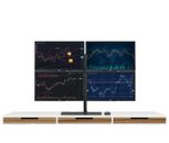 Fast i5 Trading PC Quad Monitor Bundle - 4x 20" Zoll Monitore - Quad Monitor Ständer