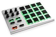 Xjam Professional MIDI Pad Controller - Ultra-Portable Aluminum Frame MIDI Drum Pad with 16 Beat Pads and 6 Assignable Knobs, Beat Machine for Melodic Samples, Plug & Play on iPad, iPhone, Mac, PC