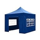 Gazebo Tent Outdoor Canopy Tent | 4 Side Cover, Portable, Foldable and Adjustable Outdoor Tent | 2 Windows &1 Gate | Height 10 x 10 ft, 28 kgs (Blue)