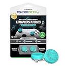 KontrolFreek Lotus for Xbox One and Xbox Series X Controller | Performance Thumbsticks | 2 Mid-Rise Concave | Teal/Clear