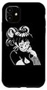 Coque pour iPhone 11 Goth Girl Anime Esthétique Gothique Indie Vaporwave Alternativ