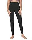QUEENIEKE Workout Leggings for Women High Waisted Tummy Control Yoga Pants for Gym, Running, and Fitness (Jet Black, XL)