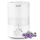 LEVOIT Humidifiers for Bedroom Large Room, 3L Cool Mist Top Fill Oil Diffuser for Baby Nursery and Plants, 360 Degree Nozzle, Quiet Rapid Ultrasonic Humidification for Home Whole House, White