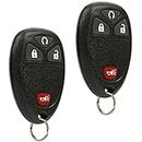 Car Key Fob Keyless Entry Remote fits Chevy Silverado Traverse Equinox Avalanche/GMC Sierra/Pontiac Torrent/Saturn Outlook Vue (OUC60270, OUC60221), Set of 2