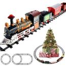 Kids Battery Operated Electric Railway Train Set for Play Christmas Decoration with Sounds and Lights