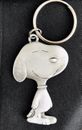 Pewter SNOOPY Charlie Brown Peanuts Dog Silver Metal Figurine Keychain A
