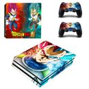 Dragon Ball Z Super Saiyan Vegeta Vinyl Cover For PS4 Pro Console Skin Decal Set