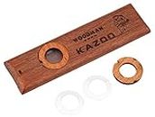amiciSound Kazoo Wooden Musical Wind Instrument Wood Harmonica for Music Lovers with Metal Carrying Case