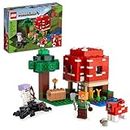 LEGO Minecraft The Mushroom House 21179 Building Kit; Toy House Playset; Great Gift for Kids and Players Aged 8+ (272 Pieces) Multicolor