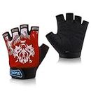 Accmor Kids Fishing Gloves, Half Finger, Spandex, Medium, for Outdoor Sports, Children's Protective Gloves
