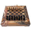 Novica Handmade Basuki Hand Painted Wood Chess Set