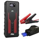 Battery Jump Starter for Car, CTWJO 12V 1000A Portable Jump Starter Booster with USB-C Smart Port, Compass, LCD Screen, LED Light, Travel Case (Up to 7.2L Gasoline 5.5L Diesel Engines)