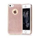 SISTER Bling Bling Case | FLA Series | Apple iPhone 5/5S/SE | TPU Silicon Dust-Resistant | Slim Fit | Lightweight | Anti-Knock Protective Back Cover | Pink |