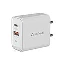 Stuffcool Flow25 Dual Port 25W PPS PD Type C Port with 18W QC3.0 Type A Port Made in India Wall Charger