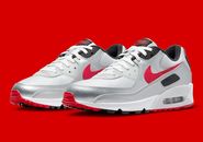 Nike Air Max 90 Icons Silver Bullet Red US10-12 Mens Running Sneaker DX4233-001