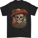 Los Muertow Herren-T-Shirt Zuckerschädel Tag der Toten 100 % Baumwolle