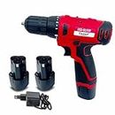 CAZAR (Cz-Cl12V) 12V Cordless Drill With 2 Pcs Battery, Charger, 40Nm,1350 Rpm,0.8-10Mm,5+1 Torque,2- Speed Gear And A Carrying Case., Multicolor