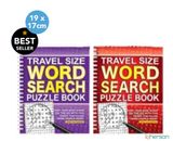 2 X Travel Size Word Search Puzzle Book 1 & 2,  Spiral Bound