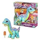 FurReal friends - Snackin Sam the Bronto - Plush Dinosaur - 40+ Sounds and Motions, Feed Him and He Makes Eating Sound - Companion Pets and Interactive Toys for Kids - Boys and Girls - F1739 - Ages 4+