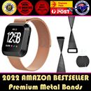 Milanese Stainless Magnetic Smart Watch Band Wristband For Fitbit Versa /2/Lite