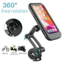 Bike Mobile Phone Holder Waterproof Handlebar Cell Phone Clamp Adjustable Phone Holder Clip For