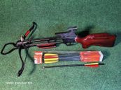 150lb Crossbow With 6 new arrows 🏹  hunting /brown/ trigger lock/Read Descripti