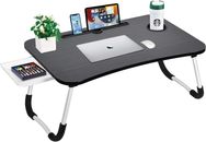 Bandeja de mesa de escritorio para cama portátil con portavasos/cajón para cama/sofá/sofá/estudio