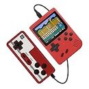 AceFox Handheld Game Console, 500 Classic FC Retro Game with 3" LCD Screen, Portable Video Games, 1200mAh Rechargeable Battery, Support to Connect TV & 2 Players Red