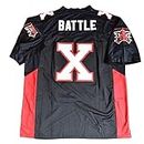 Men's Battle Battaglio #X The Longest Yard Mean Machine Football Jersey n3 Black