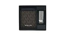 Michael Kors Men’s Gifting Money Clip Card Case Box Set, ADMRL/PLBLUE, One Size, Card Holder