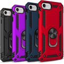For iPhone 6s Plus Phone Case Cover Kickstand Armor + Tempered Glass Protector