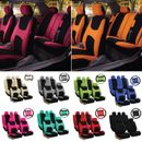 FH Group Car Seat Covers  for Auto Steering Wheel Belt & 5 Head Rest - Full Set