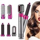 PAGALY 1000 W Air Hair Styler, hair straightener brush for women Pre-Styling Half Brush and Drying Nozzle, Styling Curlers, Smoothening Roller Brush; Suitable for All Hair Types