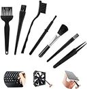 7 in 1 Anti Static Cleaning Brush Set,7 PCS Keyboard Brush Multipurpose Conductive Ground Plastic Handle Nylon Dust Cleaning Brush Kit for Computer Camera ESD Tablet Mobiles Motherboard