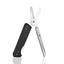 Roxon S501U Folding Pocket Scissors &Replaceable Changeable Knife Blade mit Belt Clip, 2 in 1 Multi-Tool für Outdoor, Camping, Wandern, Überleben, Rettung, Jagd, Durable & Lightweight EDC