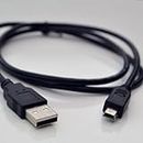 Mini USB Data Sync Transfer Cable Lead for Canon - PowerShot ELPH 530 HS - Digital Camera