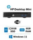HP ELITEDESK 800 G2 DESKTOP MINI PC PENTIUM 8 GB RAM 120 GB SSD WIN 10 USB-C Wi-Fi