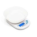 Hoffen (India) Electronic Digital Weighing Scale With 10 Kg Capacity, Weight Machine For Kitchen,Home, Baking, Health, Weight Machine For Food, Battries Included, 2 Years Warranty, White