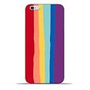 GRABB KAR Hard Back Cover Case for iPhone 6 Plus/iPhone 6S Plus | 3D Printed Designer Matte Phone Case Mobile Cover | Red Rainbow - Multicolor