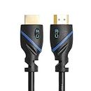C&E High Speed HDMI Cable Male to Female with Ethernet Black (3 Feet/0.9 Meters)