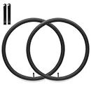 CALPALMY (2 Pack) 24" x 1.75/1.95/2.125" Road and Mountain Bike Replacement Inner Tubes - Inner Tubes with 32mm Schrader Valve and 2 Free Tire Levers Compatible with Schwinn Mountain Bikes