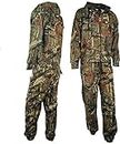LE11 Mens Jungle Print Tracksuit Full Set Trouser Hoodie Camouflage Tree Combat (Assorted Shades, 2XL)