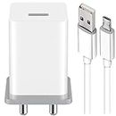 33W Charger for LG G3 Charger Original Mobile Wall Charger Fast Charging Android Smartphone Qualcomm 3.0 Charger Hi Speed Rapid Fast Charger with 1.2m Micro Cable - (White, OP SE.I4)