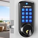Aibocn Door Lock with keypad, Electronic Keypad Deadbolt, Keyless Entry Door Lock with Auto-Lock, Easy to Install and Program, Anti-Peeping Password, Smart Lock for Home Bedroom Garage (Black)