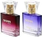 Skinn By Titan Women's Perfume, Celeste and Sheer, 25ml (Pack of 2)