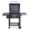CosmoGrill Outdoor XL Smoker Barbecue Charcoal Portable BBQ Grill Garden